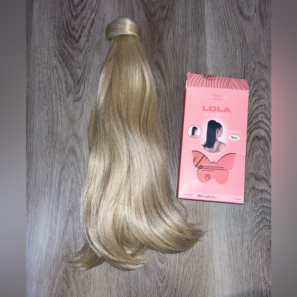 INII Lola Clip In Ponytail Extension Mid-length with swoop